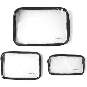 imageBaggallini Clear Travel PouchesBlack