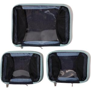 imageBaggallini Compression Cube 3piece set  Lightweight Compression Packing Cubes for TravelFrench Navy Color Block
