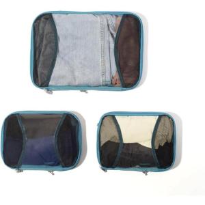 imageBaggallini Compression Cube 3piece set  Lightweight Compression Packing Cubes for TravelSeaside Blue