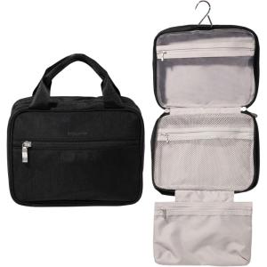 imageBaggallini Unisexs Hanging Travel Toiletry KitLightweight 6x10 Inch Makeup Bag ToilteryBlack