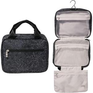 imageBaggallini Unisexs Hanging Travel Toiletry KitLightweight 6x10 Inch Makeup Bag ToilteryMidnight Blossom Print
