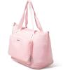 imageBaggallini Carryall Expandable Lightweight Travel Tote 22quot Packable Folding Compact Nylon Washable Weekender wLuggage SleeveBagg Pink