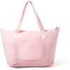 imageBaggallini Carryall Expandable Lightweight Travel Tote 22quot Packable Folding Compact Nylon Washable Weekender wLuggage SleeveBagg Pink