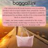 imageBaggallini Carryall Expandable Lightweight Travel Tote 22quot Packable Folding Compact Nylon Washable Weekender wLuggage SleeveBallet Pink