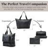 imageBaggallini Carryall Expandable Lightweight Travel Tote 22quot Packable Folding Compact Nylon Washable Weekender wLuggage SleeveMidnight Blossom