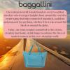 imageBaggallini Carryall Expandable Lightweight Travel Tote 22quot Packable Folding Compact Nylon Washable Weekender wLuggage SleeveSeaside Blue