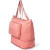 imageBaggallini Carryall Expandable Lightweight Travel Tote 22quot Packable Folding Compact Nylon Washable Weekender wLuggage SleeveTerracotta