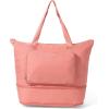 imageBaggallini Carryall Expandable Lightweight Travel Tote 22quot Packable Folding Compact Nylon Washable Weekender wLuggage SleeveTerracotta
