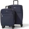 imageBaggallini CarryOn and Large Checked Luggage Bundle  Lightweight Luggage SetFRENCH NAVY