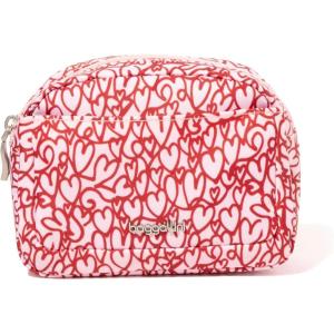 imageBaggallini Womens Small Cosmetic PocketLightweight 6x4 Inch BagTravel Essentials Makeup OrganizerHeart Print