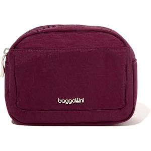 imageBaggallini Womens Small Cosmetic PocketLightweight 6x4 Inch BagTravel Essentials Makeup OrganizerMulberry