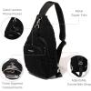imageBaggallini Central Park Sling  12x7 Sling Crossbody Bag with Convertible Adjustable Shoulder StrapBlack Faux Shearling