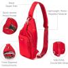 imageBaggallini Central Park Sling  12x7 Sling Crossbody Bag with Convertible Adjustable Shoulder StrapCrimson Red Twill