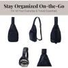 imageBaggallini Central Park Sling  12x7 Sling Crossbody Bag with Convertible Adjustable Shoulder StrapFrench Navy
