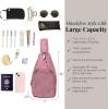 imageBaggallini Central Park Sling  12x7 Sling Crossbody Bag with Convertible Adjustable Shoulder StrapMauve Twill