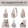 imageBaggallini Central Park Sling  12x7 Sling Crossbody Bag with Convertible Adjustable Shoulder StrapMoonrock Puff