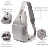 imageBaggallini Central Park Sling  12x7 Sling Crossbody Bag with Convertible Adjustable Shoulder StrapSleet Gloss Ripstop