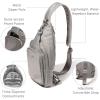imageBaggallini Central Park Sling  12x7 Sling Crossbody Bag with Convertible Adjustable Shoulder StrapSteel Grey Twill