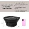 imageBaggallini Essential Belt Bag9x6 Crossbody Fanny Waist Pack WRFID ampamp Adjustable StrapBLACK