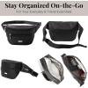 imageBaggallini Essential Belt Bag9x6 Crossbody Fanny Waist Pack WRFID ampamp Adjustable StrapBLACK