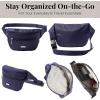 imageBaggallini Essential Belt Bag9x6 Crossbody Fanny Waist Pack WRFID ampamp Adjustable StrapCADET NAVY