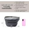 imageBaggallini Essential Belt Bag9x6 Crossbody Fanny Waist Pack WRFID ampamp Adjustable StrapCHARCOAL GRAY