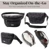 imageBaggallini Essential Belt Bag9x6 Crossbody Fanny Waist Pack WRFID ampamp Adjustable StrapMIDNIGHT GARDEN