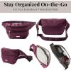 imageBaggallini Essential Belt Bag9x6 Crossbody Fanny Waist Pack WRFID ampamp Adjustable StrapMULBERRY