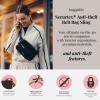 imageBaggallini Securtex AntiTheft Belt Fanny Pack for Women RFID Wallet Locking ZipperTravel Bag Crossbody PurseBlack