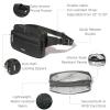 imageBaggallini Securtex AntiTheft Belt Fanny Pack for Women RFID Wallet Locking ZipperTravel Bag Crossbody PurseCharcoal