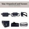 imageBaggallini Securtex AntiTheft Belt Fanny Pack for Women RFID Wallet Locking ZipperTravel Bag Crossbody PurseFrench Navy