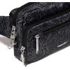 imageBaggallini Securtex AntiTheft Belt Fanny Pack for Women RFID Wallet Locking ZipperTravel Bag Crossbody PurseMidnight Blossom