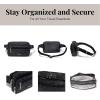 imageBaggallini Securtex AntiTheft Belt Fanny Pack for Women RFID Wallet Locking ZipperTravel Bag Crossbody PurseMidnight Blossom