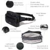 imageBaggallini Securtex AntiTheft Belt Fanny Pack for Women RFID Wallet Locking ZipperTravel Bag Crossbody PurseMidnight Blossom