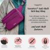 imageBaggallini Securtex AntiTheft Belt Fanny Pack for Women RFID Wallet Locking ZipperTravel Bag Crossbody PurseMidnight Blossom
