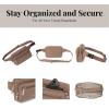 imageBaggallini Securtex AntiTheft Belt Fanny Pack for Women RFID Wallet Locking ZipperTravel Bag Crossbody PursePortobello