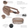 imageBaggallini Securtex AntiTheft Belt Fanny Pack for Women RFID Wallet Locking ZipperTravel Bag Crossbody PursePortobello