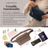 imageBaggallini Securtex AntiTheft Belt Fanny Pack for Women RFID Wallet Locking ZipperTravel Bag Crossbody PursePortobello