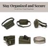 imageBaggallini Securtex AntiTheft Belt Fanny Pack for Women RFID Wallet Locking ZipperTravel Bag Crossbody PurseThyme