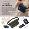 imageBaggallini Securtex AntiTheft Belt Fanny Pack for Women RFID Wallet Locking ZipperTravel Bag Crossbody PurseThyme