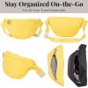 imageBaggallini Style Swift Belt Bag Sling Bag  Lightweight 12quotx7quot Crossbody Bag Fanny Pack Belt wRFID and Adjustable StrapBLite Lemon