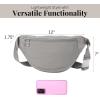 imageBaggallini Style Swift Belt Bag Sling Bag  Lightweight 12quotx7quot Crossbody Bag Fanny Pack Belt wRFID and Adjustable StrapBLite Silver Sand