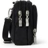 imageBaggallini Triple Zip with RFID Front Wallet  8x6 Crossbody Bag for Women Convertible Fanny Pack Belt Bag WaterResistantBlack