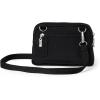 imageBaggallini Triple Zip with RFID Front Wallet  8x6 Crossbody Bag for Women Convertible Fanny Pack Belt Bag WaterResistantBlack