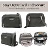 imageBaggallini Triple Zip with RFID Front Wallet  8x6 Crossbody Bag for Women Convertible Fanny Pack Belt Bag WaterResistantCharcoal