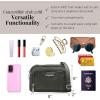 imageBaggallini Triple Zip with RFID Front Wallet  8x6 Crossbody Bag for Women Convertible Fanny Pack Belt Bag WaterResistantCharcoal
