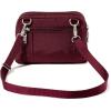 imageBaggallini Triple Zip with RFID Front Wallet  8x6 Crossbody Bag for Women Convertible Fanny Pack Belt Bag WaterResistantDark Cherry