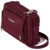 imageBaggallini Triple Zip with RFID Front Wallet  8x6 Crossbody Bag for Women Convertible Fanny Pack Belt Bag WaterResistantDark Cherry