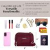 imageBaggallini Triple Zip with RFID Front Wallet  8x6 Crossbody Bag for Women Convertible Fanny Pack Belt Bag WaterResistantDark Cherry