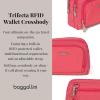 imageBaggallini Triple Zip with RFID Front Wallet  8x6 Crossbody Bag for Women Convertible Fanny Pack Belt Bag WaterResistantFlamingo